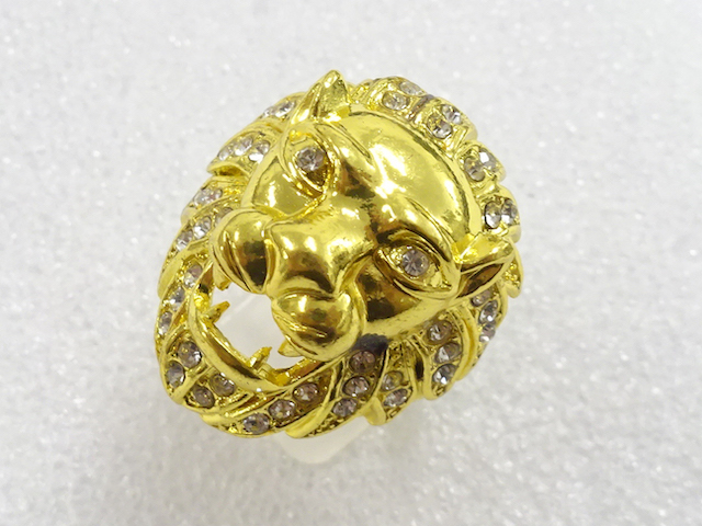 JAPANESE KIMONO / ANTIQUE CRYSTAL RING (SIZE 26)